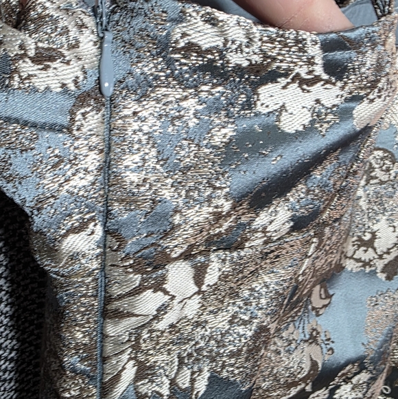 Urban Outfitters Monette Jacquard Floral Mini Dress Sz Medium - Picture 5 of 9